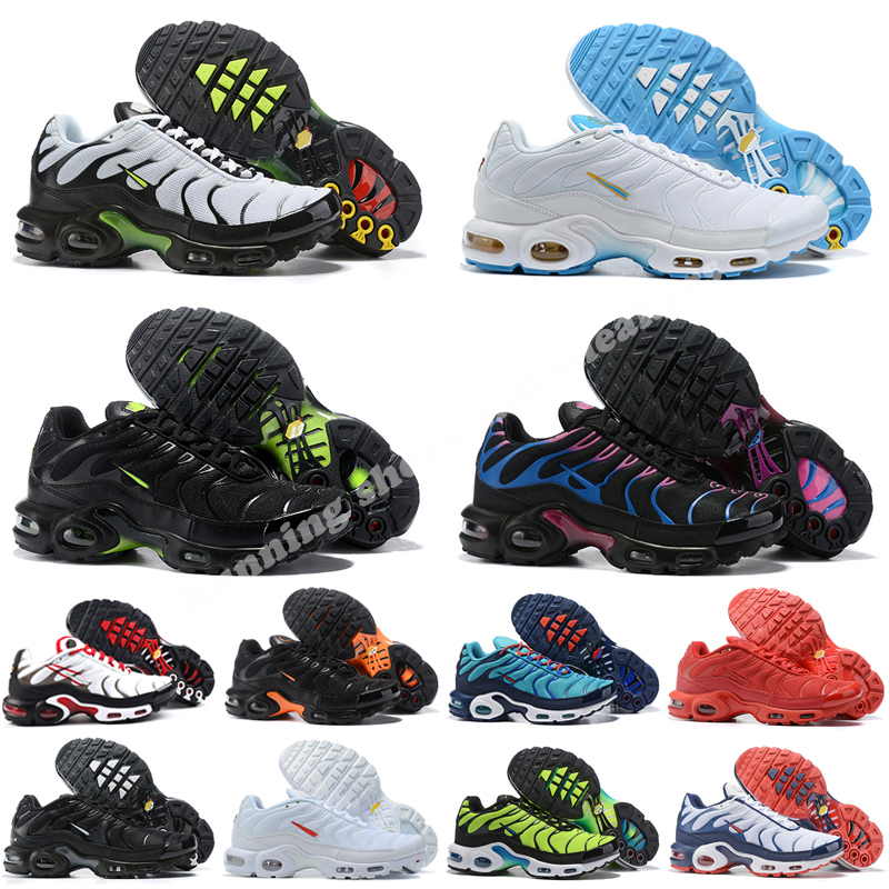 

tn plus max running shoes men women Spider Web Black Aqua Silver Grey Yellow Red Green Batman Greedy tns mens womens trainers sports sneakers walking jogging, Color 1