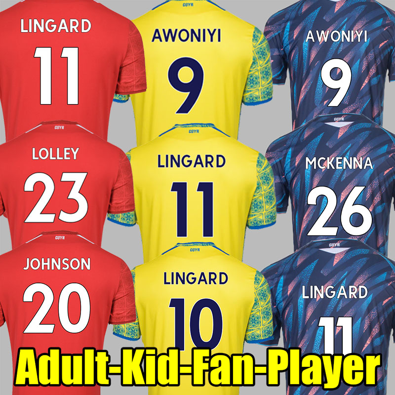 

22 23 Nottingham ForestS LINGARD Soccer Jerseys Awoniyi Johnson Niakhate Surridge 2022 2023 Forest home AMEOBI MIGHTEN Football Men Shirts kids 854120 jersey