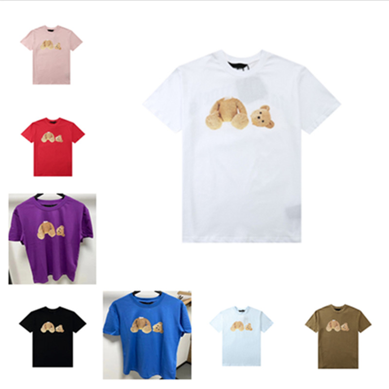 

Fashion Summer Men And Womens T-shirts Mans Palms Stylist Angel t Shirt Tee Guillotine Bear Printed Short Sleeve Truncated Bears Angels Tees, A005