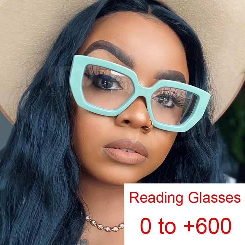 

Sunglasses Retro Reading Presbyopia Glasses Man Women Anti Blue Light Magnifier For Sight 0 To 6.0 Black Thick Frame EyeglassesSunglasses