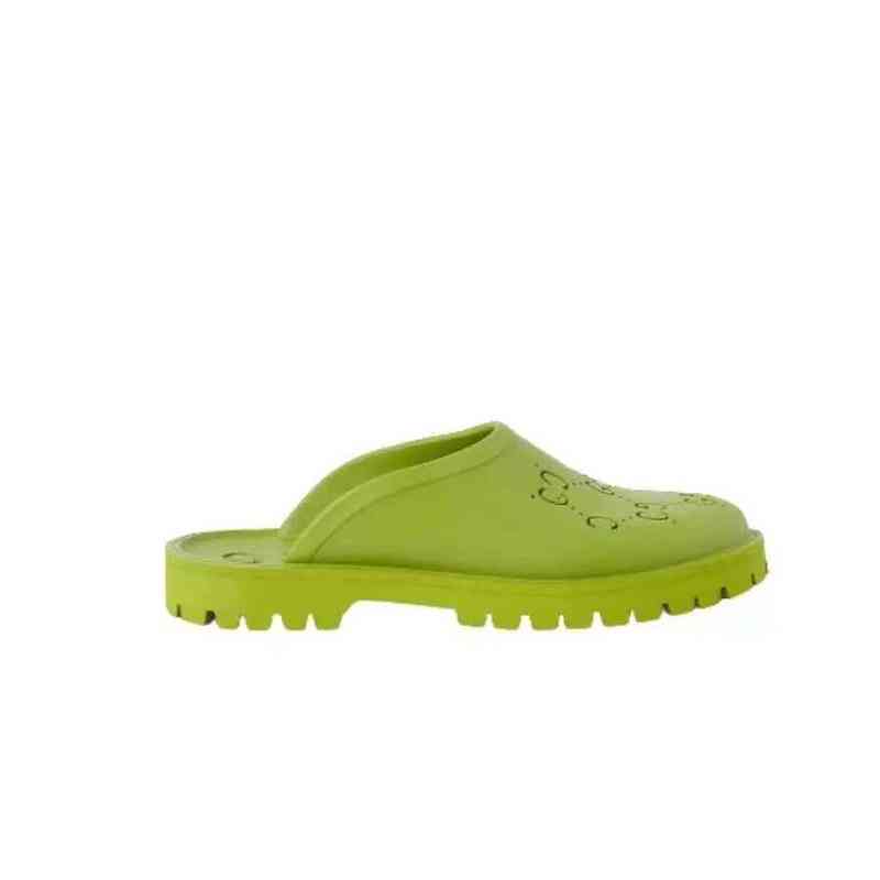 

G family thin bottom hole shoes 2022 new Baotou half slippers for leisure wear women's beach shoes hollow round head slippers, Black 2cm