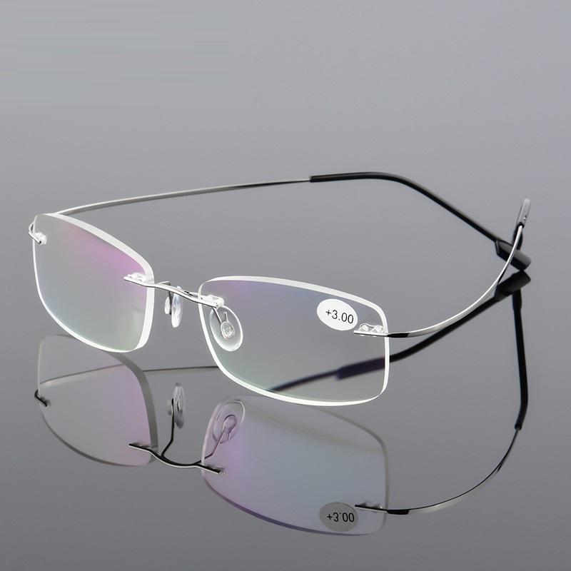 

Sunglasses Rimless Reading Glasses Men Women Ultra-light Diopter Eyewear 100 150 200 250 300 Frameless Read Man Woman FemaleSunglasses