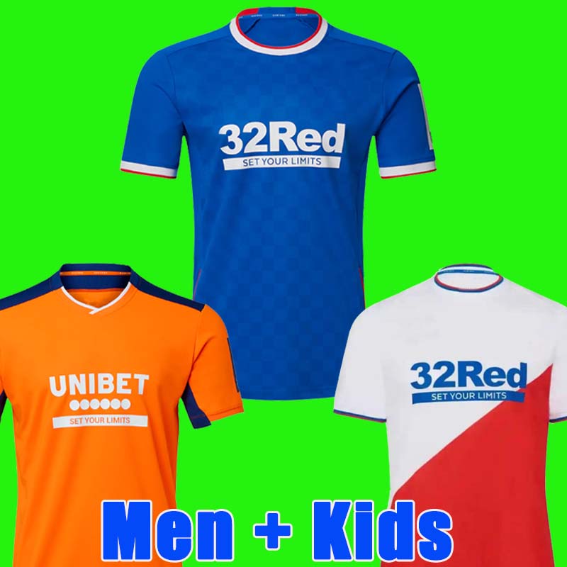 

Glasgow Rangers Soccer Jersey 22 23 MORELOS DEFOE HAGI BARKER football shirt 2022 2023 Men kids kit home away third yellow orange, 22 23 third men