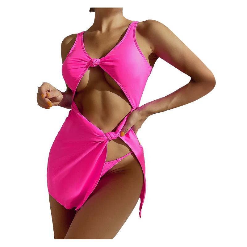 

Women's Swimwear Women Bathing Suits Two Piece With Shorts Bikini Tops For Teen Girls Push Up Ladies Swimsuit Solid Color Womens Swim SetWom, Pink