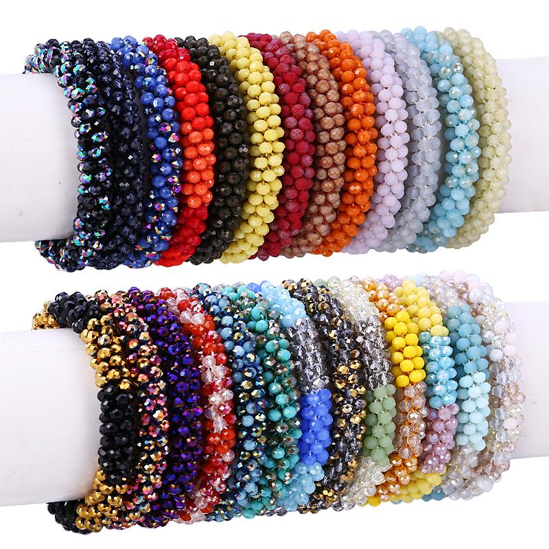 

Charm Bracelets Multicolor Handmade Crochet Glass Seed Bead Nepal Boho Bracelet