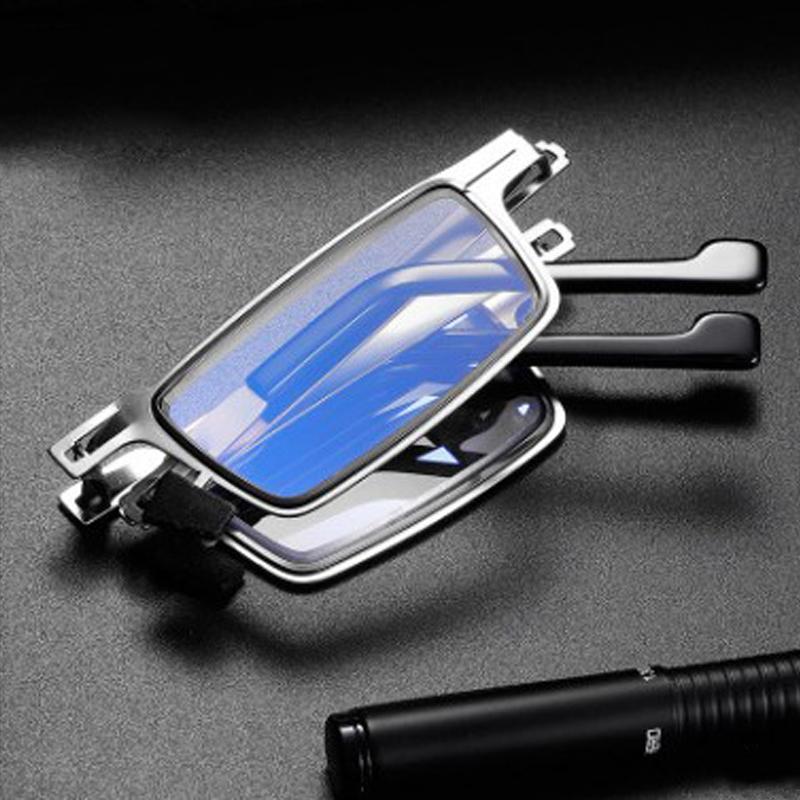 

Sunglasses Portable Folding Reading Glasses For Both Men And Women Ultra-thin Square Anti-blue GlassesSunglasses