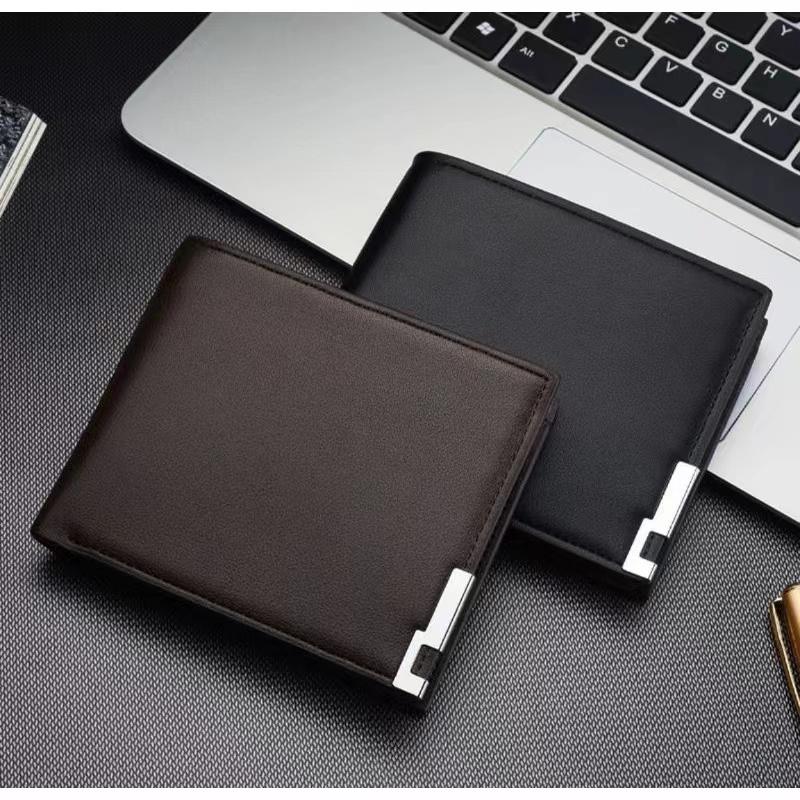 

SYY Fashion Leather Wallet Quality Wallets Card Holder For Men #cw11, Black cross section