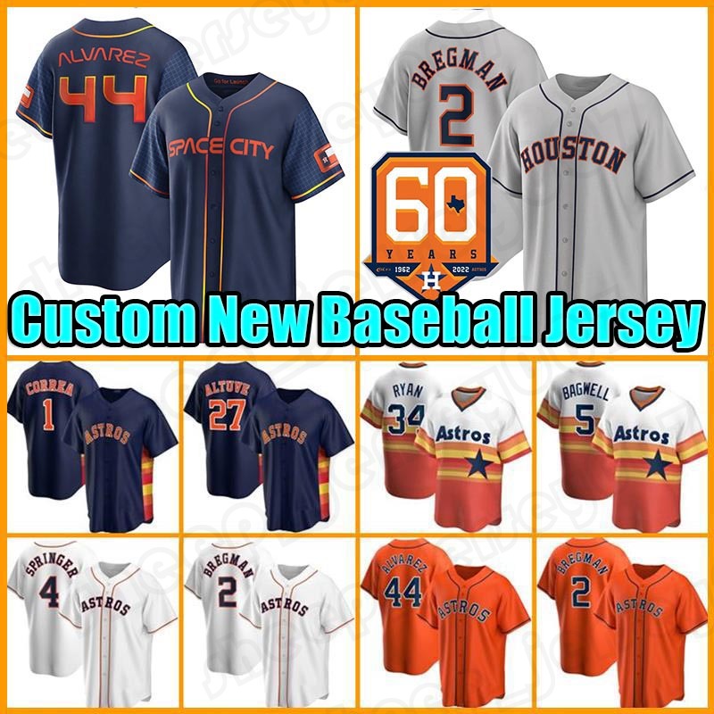 

Retro Nolan Ryan Astros Custom Jose Altuve Jersey 2 Alex Bregman Baseball Houston 7 Craig Biggio Jeff Bagwell Yordan Alvarez Carlos Correa Cristian Javier, Custom men (taikongren)