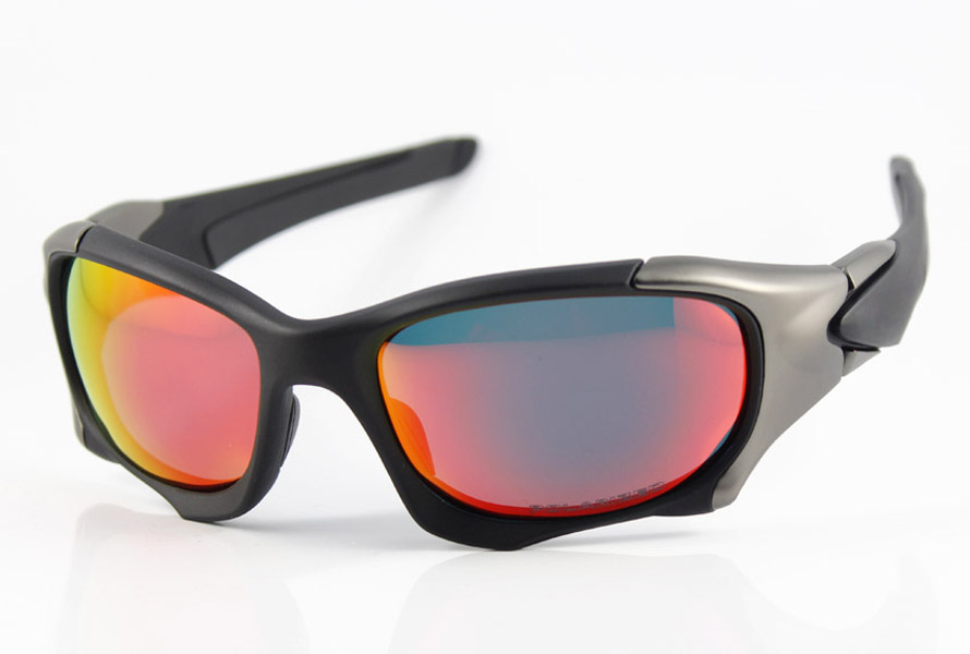 

Hot Sell Pit Boss II Sunglasses Mens High Quality Sports Designer Polished Black OO9137 Glasses Fashion Fire Lens Polarized Eyewear 60mm