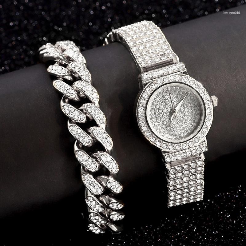 

Wristwatches Fashion Women Wrist Watches Gold Silver Full Rhinestone Watch Bracelet Ladies Casual Crystal SetWristwatches WristwatchesWristw, Gold watch