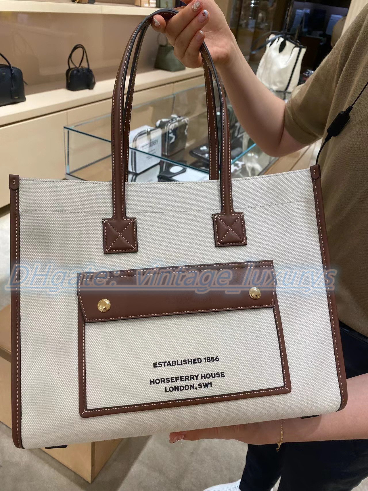 

luxury designer Bberry handbags Nylon tote shopping bag handbag clutch mens fashion linen Large Beach summer travel Shoulder Crossbody bags Womens Wallet Purses, Brown