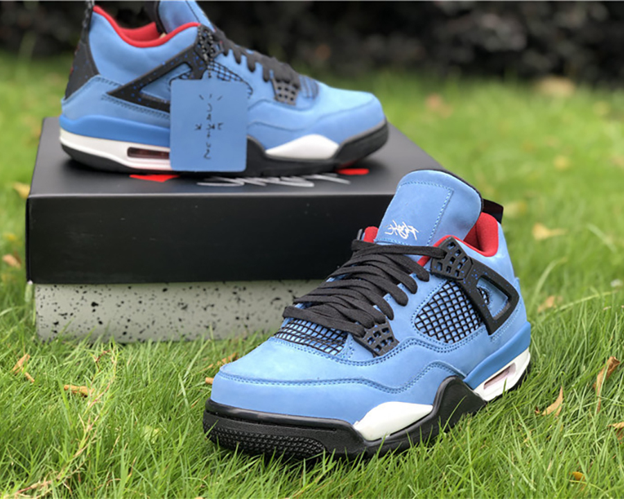 

Shoes Mens Basketball Blue Men Woman TS Cactus Jack x Jumpman 4 4s outdoor running trainers sport Sneaker, All with original symbol
