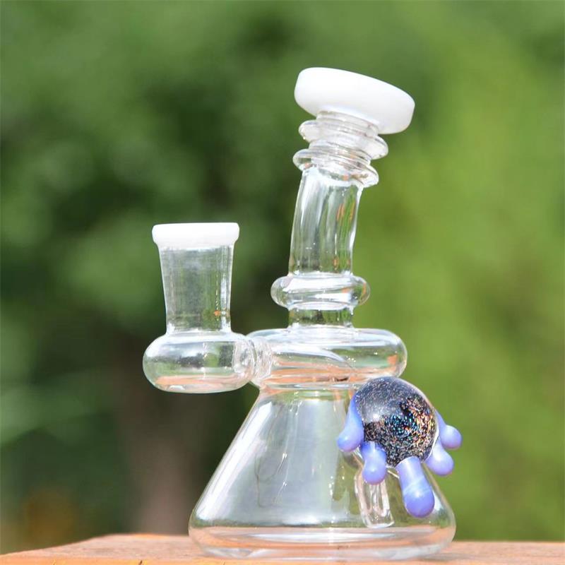 

Two Colors Hookahs Bongs 5.1 inch Turtle Water Bongs 14.4mm Joint Sturdy Oil Rigs
