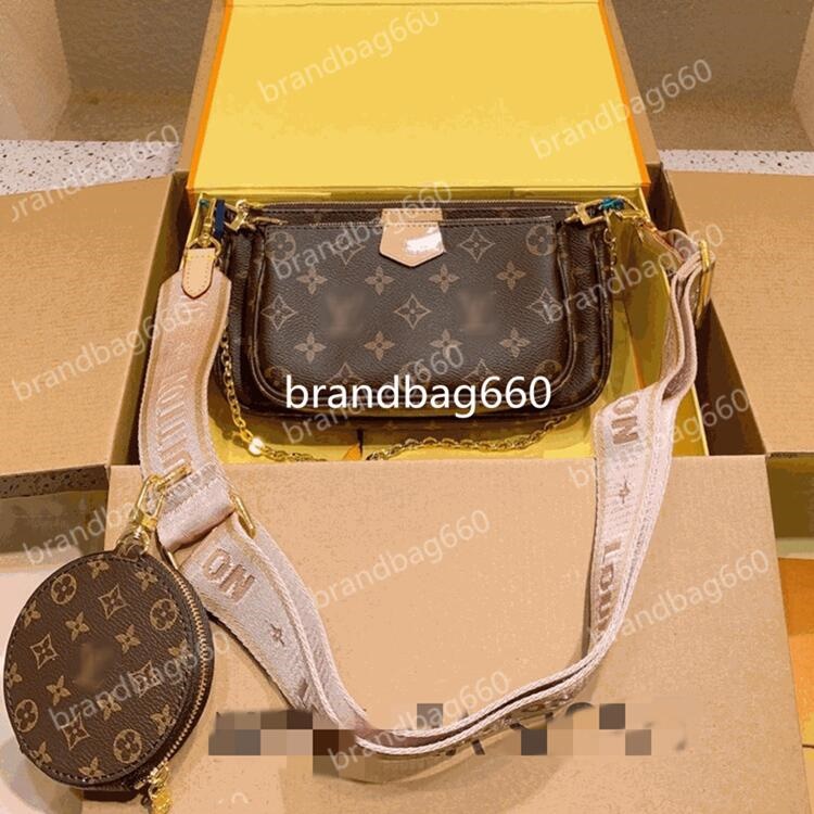 

Designers Shoulder bags Fashion Wallet Luxury Tote Leather Messenger bag Ladies Chain handbags purses crossbody with Dust bag, Pink-m44840