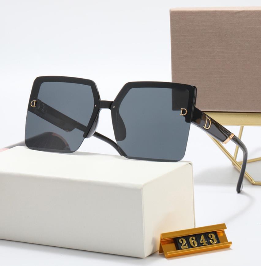 

Women Sunglasses Luxury Square Transparent Frame Oversized Vintage Retro Vacation Brand Female Oculos Eyewear Sun Glasses with Box 2022