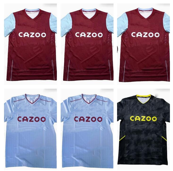 

21 22 23 Aston Villaes home away 3rd soccer jerseys 2022 2023 Buendia El Ghazi Traore WESLEY McGINN WATKINS SANSON MINGS Barkley Douglas Football Shirt Men kids kit