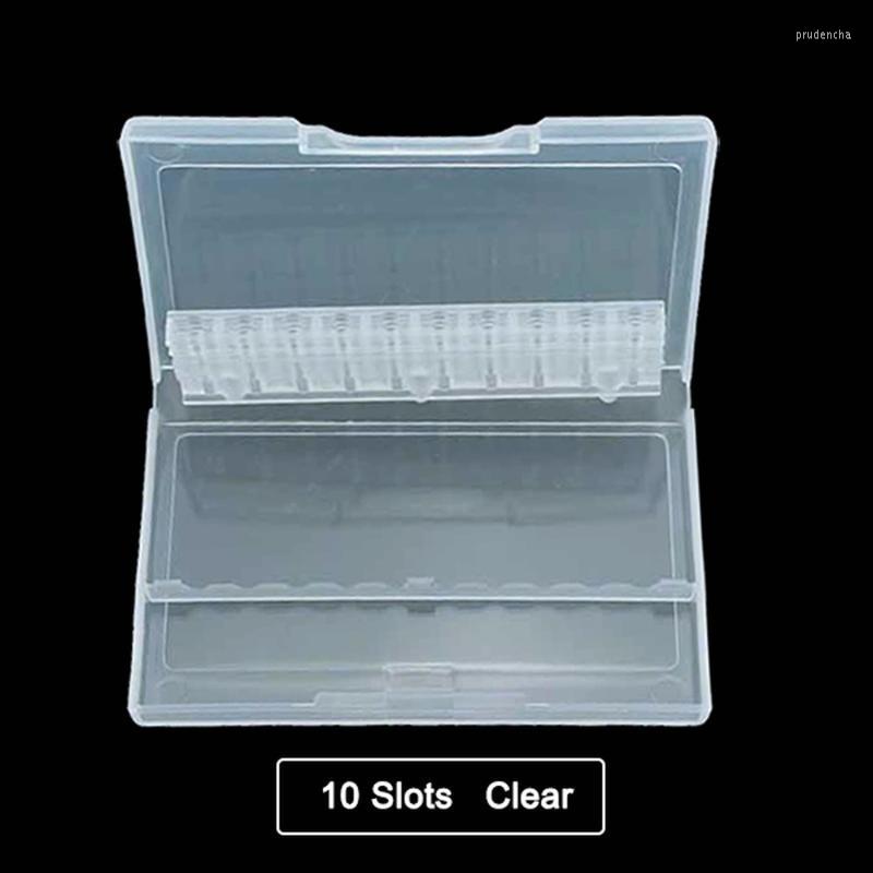 

Nail Art Equipment 10/20/30 Slots Drills Holder Clear Storage Box Rotary Files Display For Electric Drill Bit Tools Accessorie Prud22