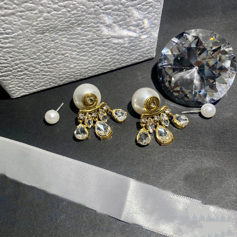 

Retro Charm Stud Earrings Fashion Design Gem Jewelry Ornate Ornament Women's Jewelry1