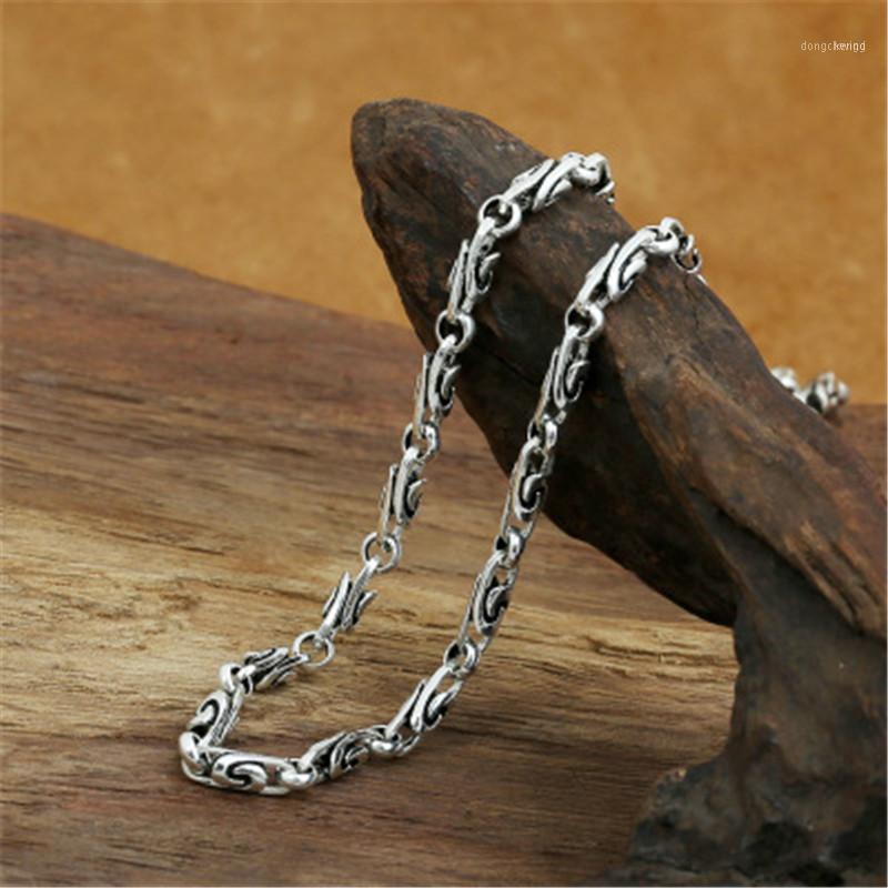 Chaînes en argent Sterling 100% pur 925, 4mm, colliers pour hommes et femmes, accessoires de collier, 18-32 pouces