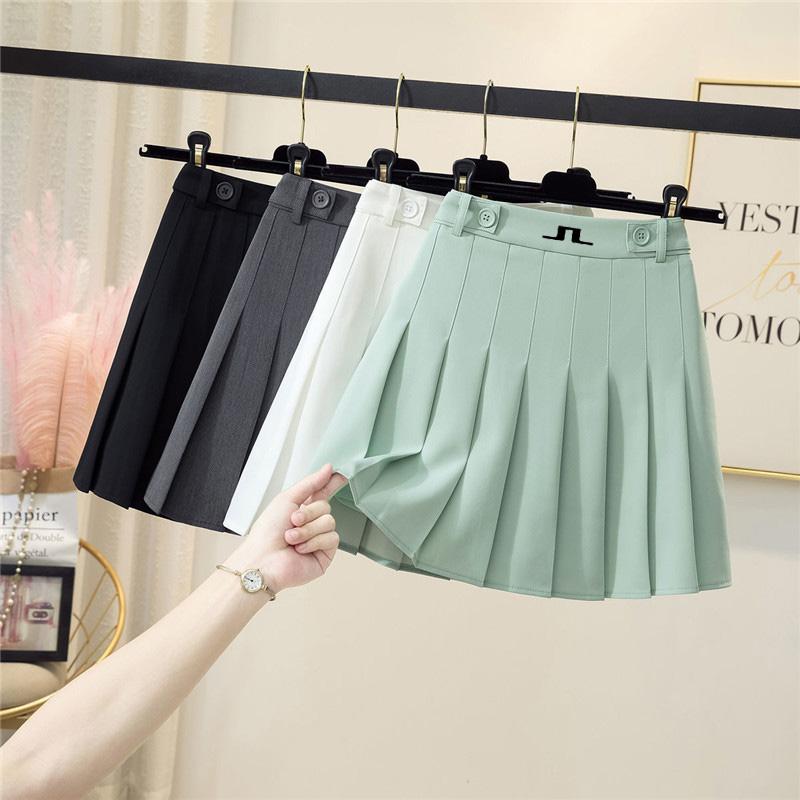 

Skirts Golf Wear Women Ladies Sports Skirt With Safety Pants Breathable Running Tennis J Lindeberg Shorts WomenSkirts, Black
