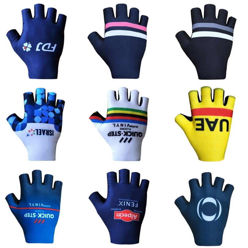 

Pro Team Breathable Cycling Gloves Road Bike Gloves Men Sports Half Finger Anti Slip MTB Bicycle Glove 220722, 15
