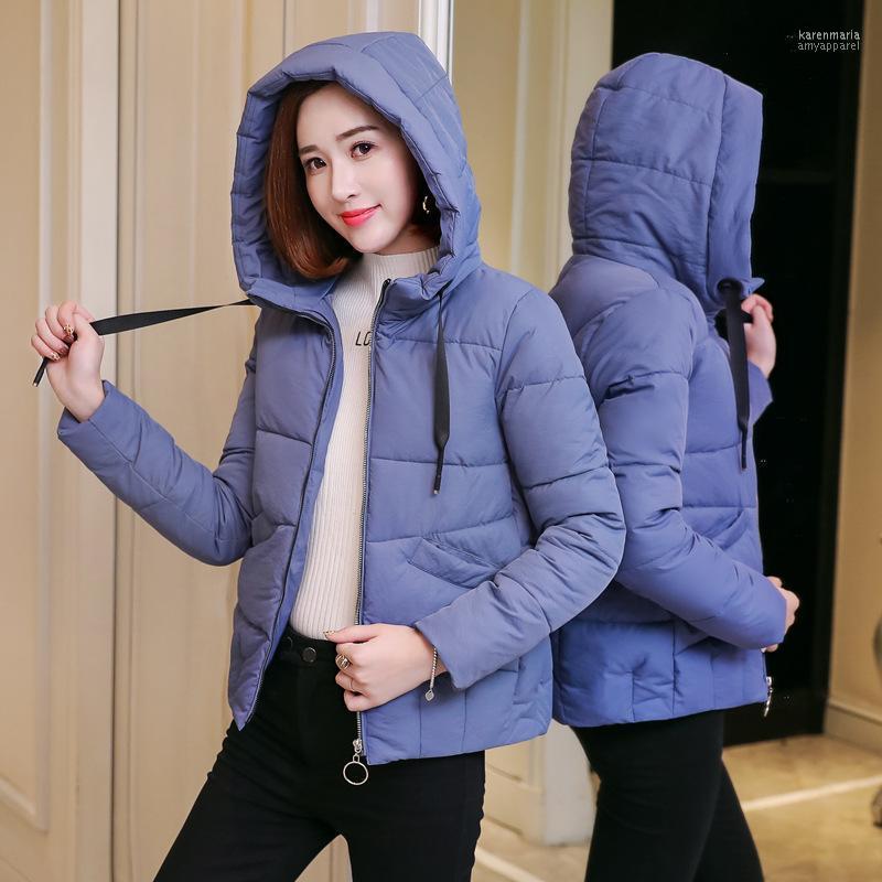 

Autumn Winter Jacket Women Parka Hooded Korean Short Coat Down Cotton Padded Parkas Abrigos Mujer Invierno 2022 KJ2925 Kare22, Green