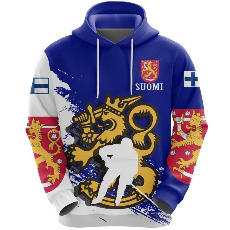 

Men's Hoodies & Sweatshirts Finland Suomi Flag Mens Casual 3D Print Man Pullover Women Hood Jacket Unisex Fashion Streetwear OutwearMen's