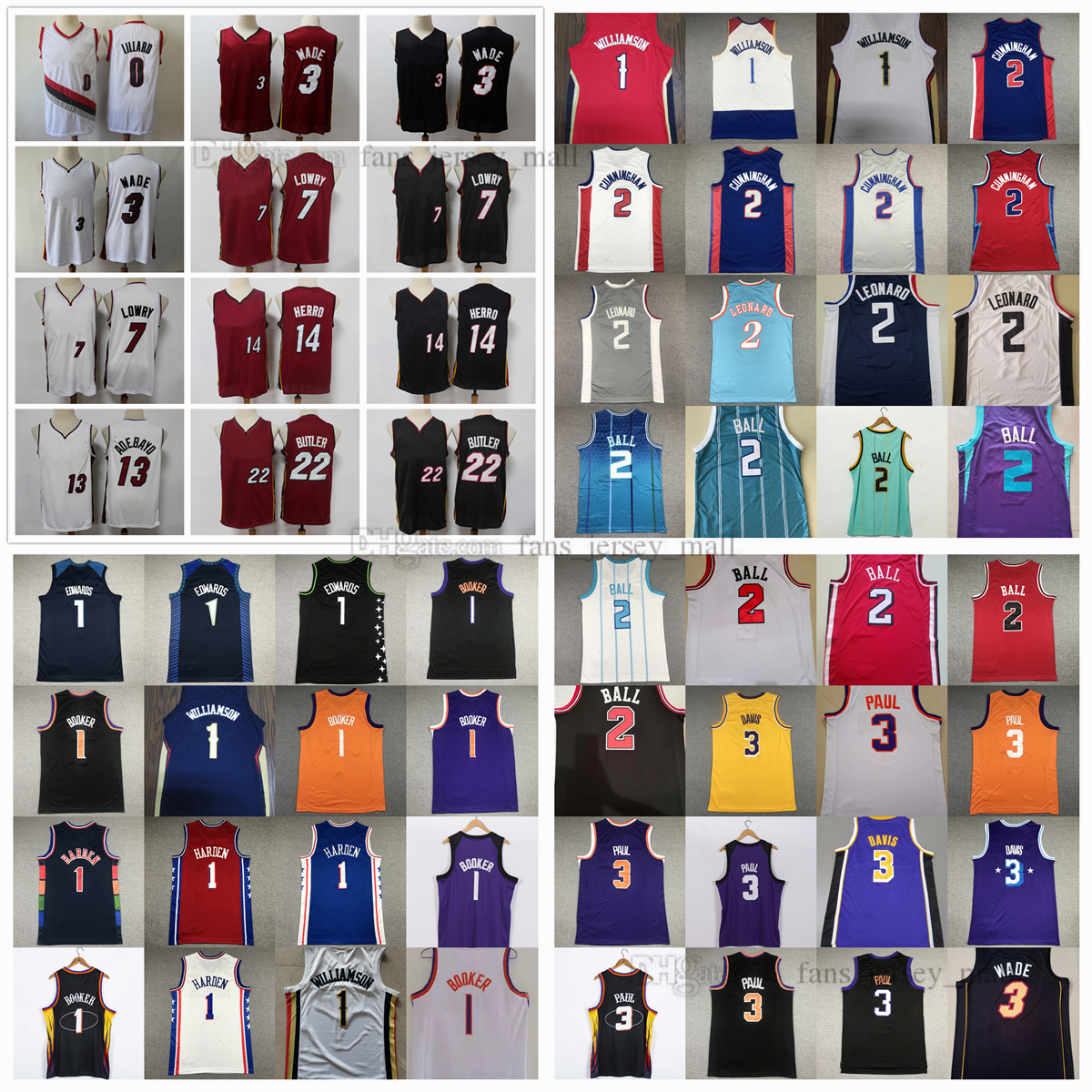 

Retro Mitchell and Ness Basketball jerseys 13 Bam Paul Adebayo George 14 Tyler 15 NikolaHerro Jokic 21 Joel 22 Jimmy Embiid 27 Jamal Butler Murray jersey, Same as picture