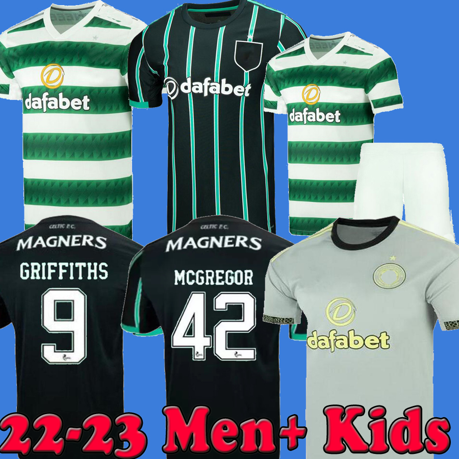 

22 23 Celtic soccer jersey home away THIRD JOTA AJETI 2022 2023 Mens Kids ABADA MCGREGOR TURNBULL KYOGO STARFELT CARTER-VICKERS BABY JUNIOR INFANT football shirt kit, Kids 22 23 away black