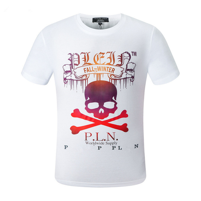 NEW Phillip Plain Men designer PP Skull Diamond t shirt Short sleeve Dollar Brown bear Brand O-Neck high Quality Skulls TShirt pp1030