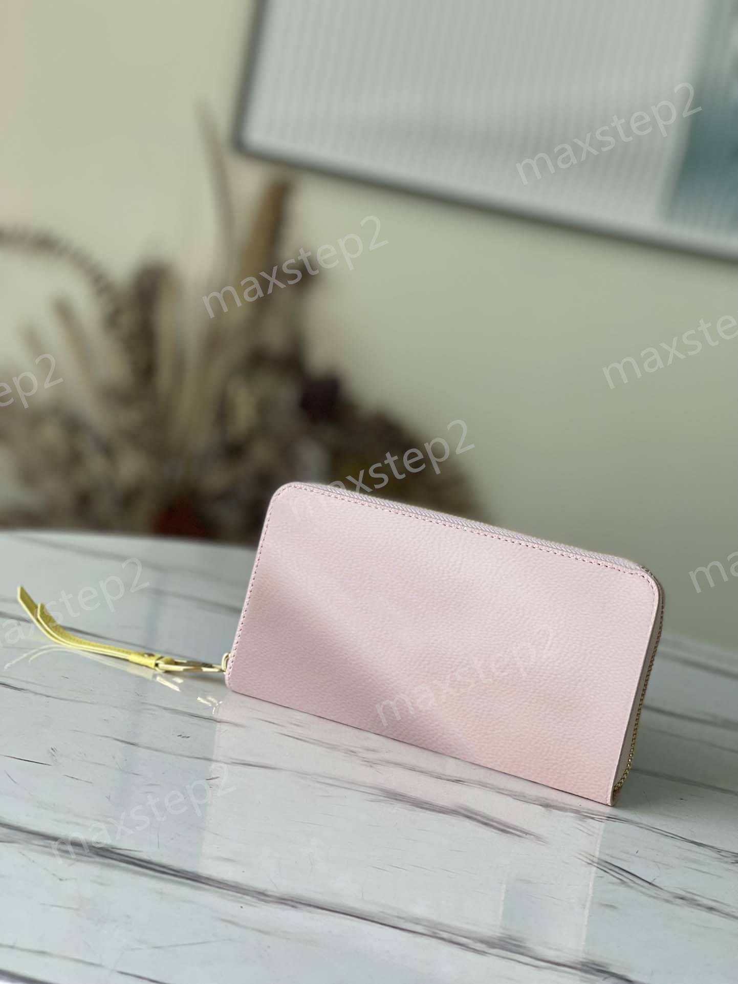 

ZIPPY WALLET M81280 Pink / Beige / Yellow M81279 Spring in the City capsule collection Designer Wallets Monograms Embossed Leather Zip closure bills coins cards Holder, 01