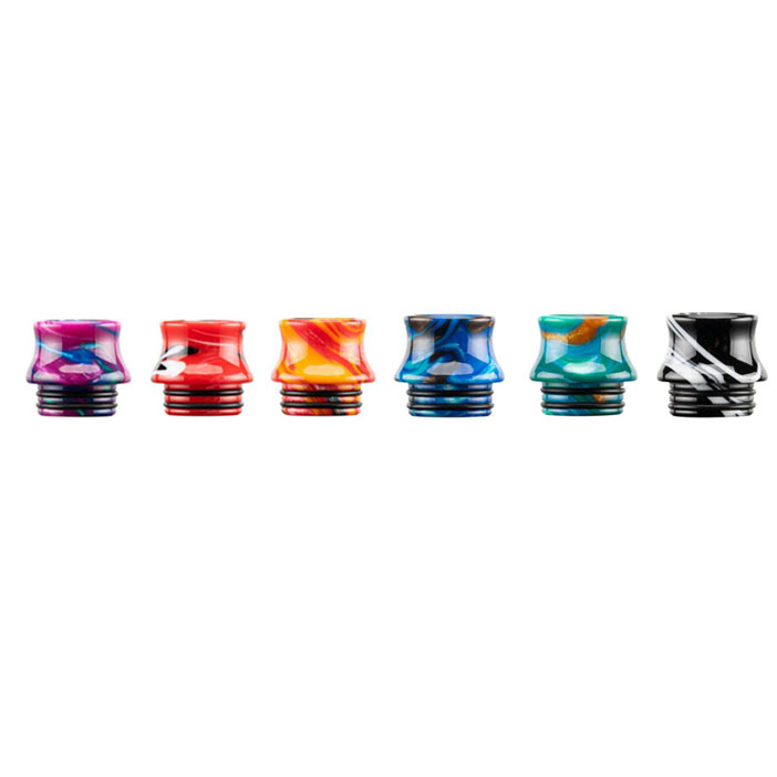 

810 Epoxy Resin Drip Tips Wide Bore Vape Mouthpiece For 8 10 Thread TFV12 Prince TFV8 X Big Baby E Cig Tank Atomizer Driptip