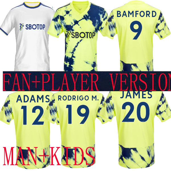 

22 23 SUMMERVILLE BAMFORD Soccer Jerseys Adams Aaronson HARRISON away kit 2022 2023 Llorente Sinisterra JAMES football shirt Uniforms Men kids sets, Away man 1