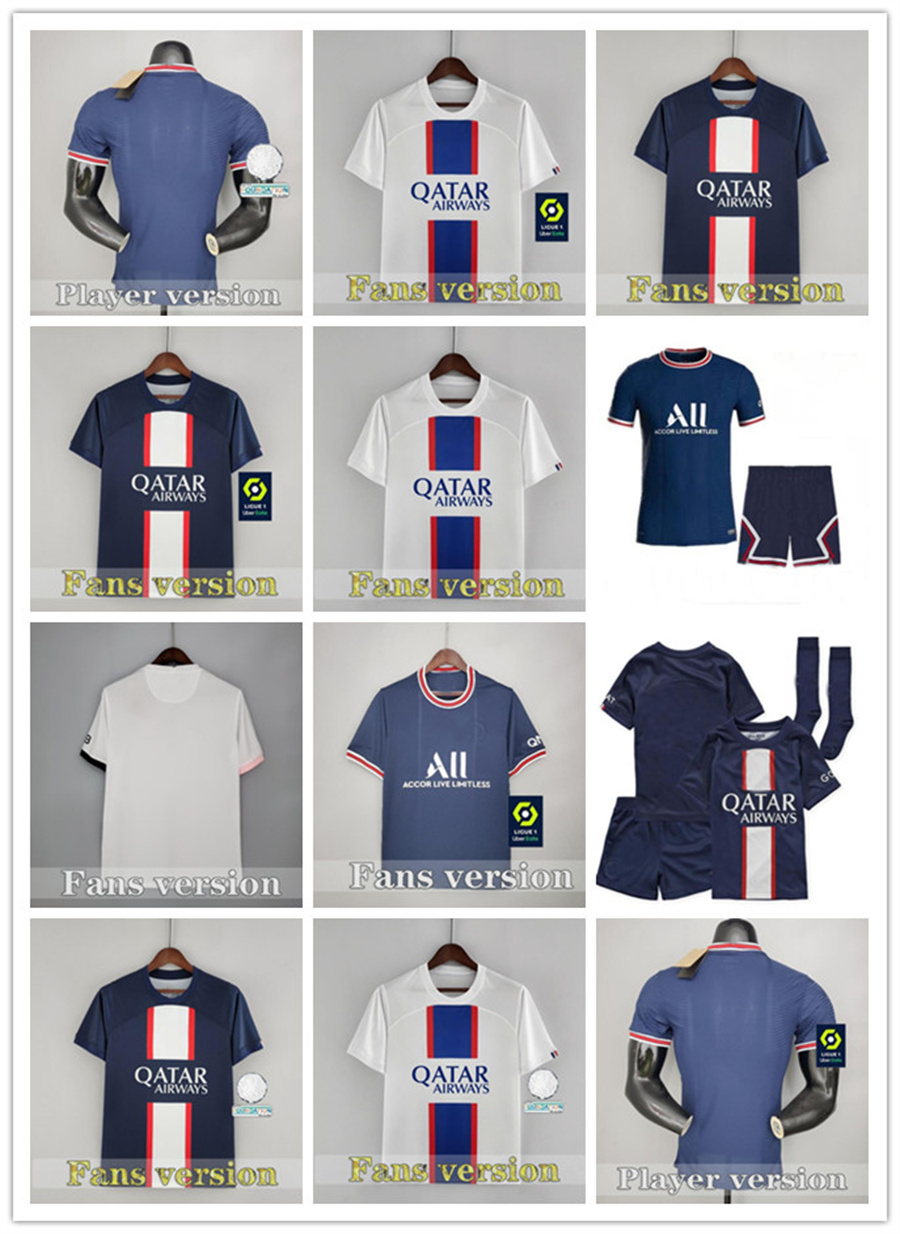 

2022 2023 Maillots de football shirt ICARDI DI MARIA DRAXLER Maillot Foot kids kit uniforms 21 22 23 MBAPPE PLAYER Fsan soccer jersey SERGIO RAMOS MARQUINHOS KIMPEMBE