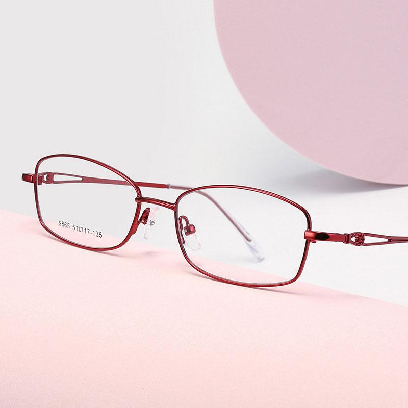 

Fashion Sunglasses Frames Half Rim Metal Frame Glasses Female Fashional Business Style Myopia Spectacles Women Eyewear Full Alloy Prescripti