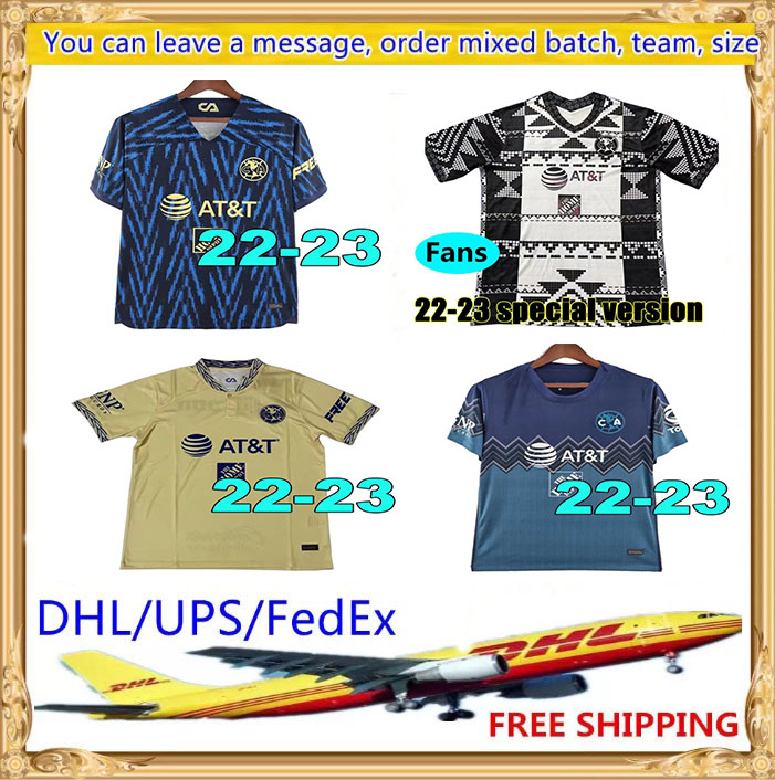 

DHL UPS FedEx free Chivas 22 23 Club America Pre Match Soccer Jerseys 2022 2023 Atlas LEON NAUL Tigres Guadalajara Xolos Tijuana Cruz Azul Special Camisas de Futebol, Customize