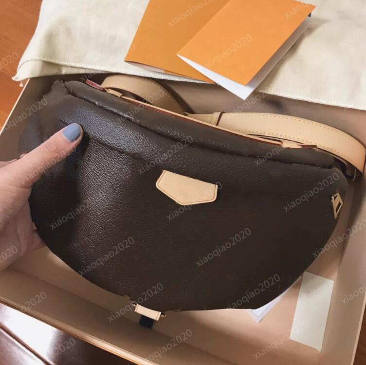 

2022 Newest Stlye Famous Bumbag Cross Body fashion Shoulder Bag brown Waist Bags Bum Unisex #M43644, With aaa dust bags
