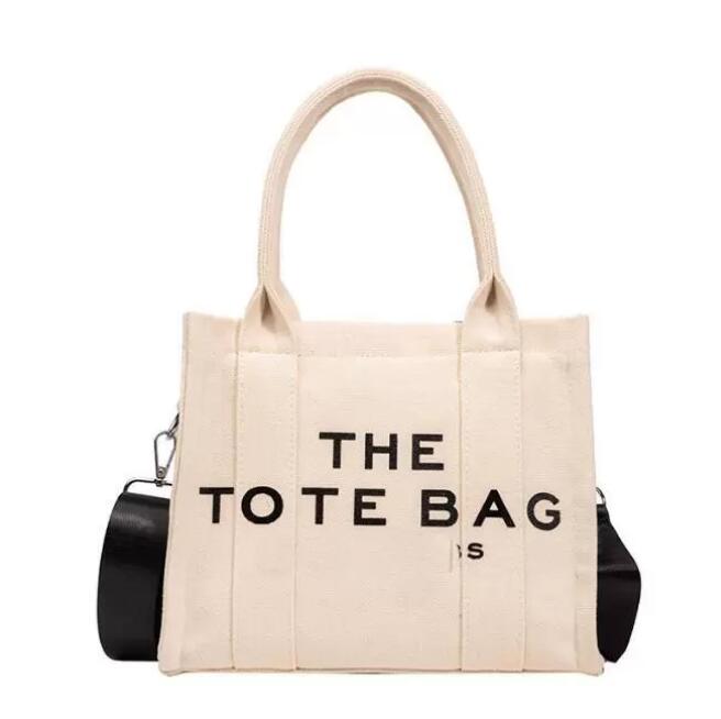 

new women TOTE BAG letter canvas bag diagonal handbag hand shopping bag MK002, Beige
