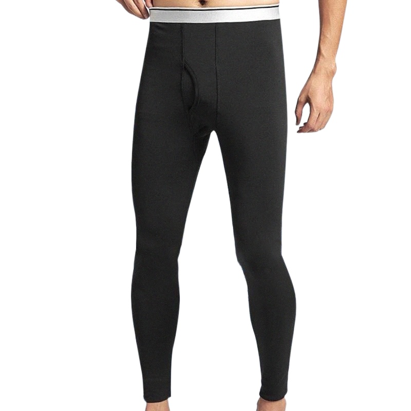 

men' Thermal Underwear Mens Elasticity Pants Autumn Winter Warm Long Johns Clothing Thermo Leggings Clothes v95V#, Navy blue