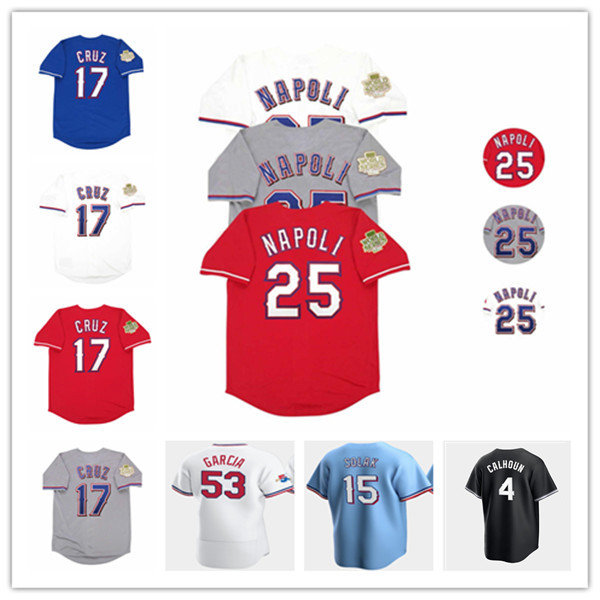 

Vintage Texas 2011 World Series Baseball Jersey 10 Michael Young 17 Nelson Cruz 25 Mike Napoli 1 Elvis Andrus 5 Ian Kinsler 32 Josh Hamilton 29 Adrian Beltre Yu Darvish, Man retro red