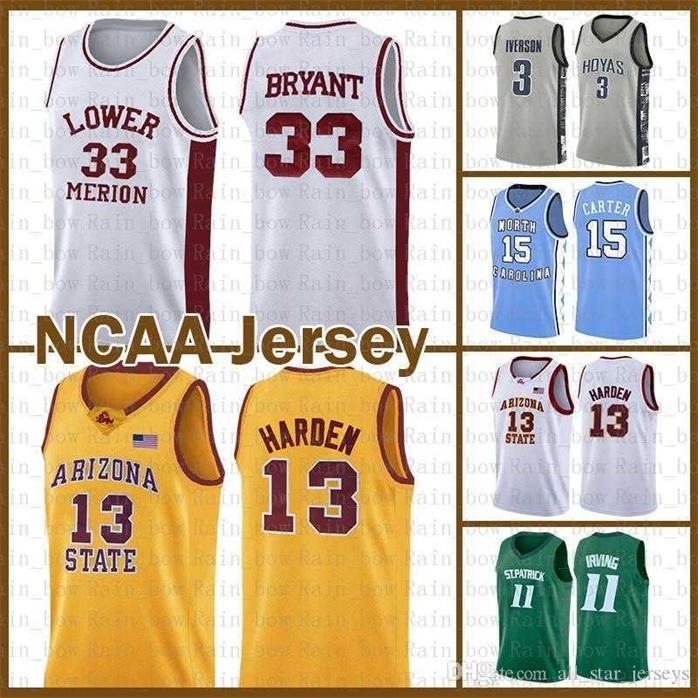 

Sjzl98 James 13 Harden University 33 NCAA Bryant Kyrie Stephen 30 Curry Irving Dwyane 3 Wade Kawhi LeBron 23 James Leonard Basketball Jersey Payton