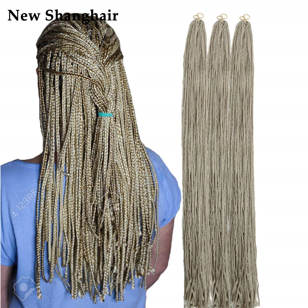 

28" Zizi Braids Crochet Box Colored Synthetic Braiding Hair Extensions Blue Gray Brown Pink Blonde 50g/PCS BS09Q, #350