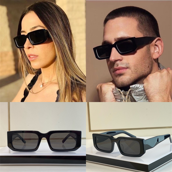 

hot selling luxury Mens designer Sunglasses for women man Small Square Thick Plate Frame Fashion Party Catwalk Style Designer Glasses Travel Vacation UV400 With box