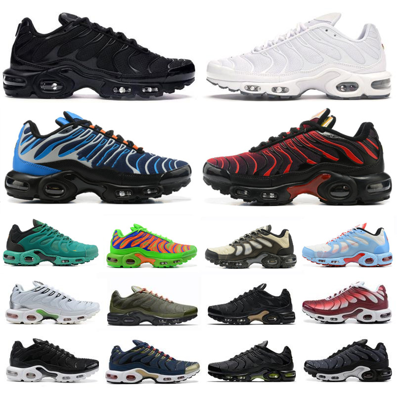 

tn plus running shoes mens black White University Blue Hyper Pastel Aqua Purple Reverse Sunset women Breathable sneakers trainers outdoor, 12