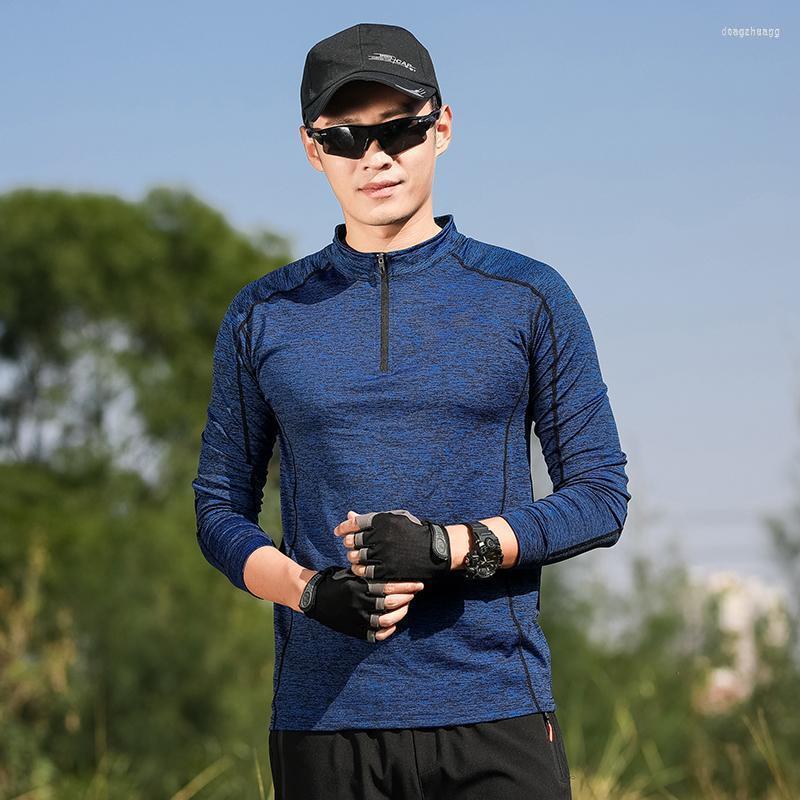 

Men's T-Shirts Lovers Clothing Autumn Outdoor Golf T-shirt Sexy Close-fit Quick-drying Wear-resistant Sports Long-sleeved TShirt, Male blue