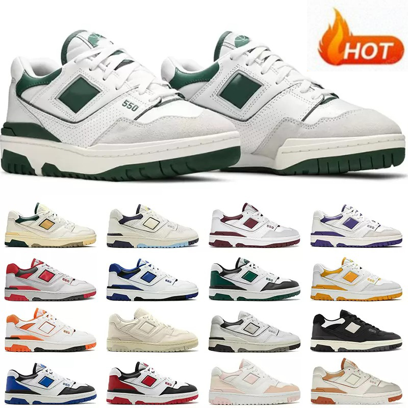 

2022 Men Women 550s Casual Shoes Sneakers White Green University Blue Burgundy Purple Panda Oreo Mens Trainer Jogging Walking, 19