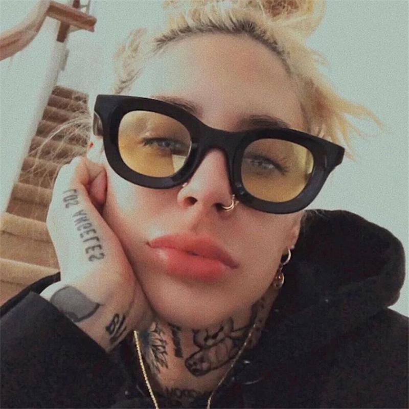 

Sunglasses Concave Round Personality Eyeglasses Vintage Retro Lady Eyewear Square Sun Glasses Female Shades Gafas