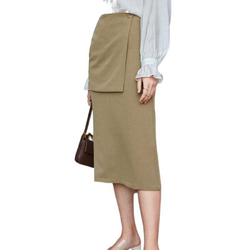

skirts French Women' Wear Spring And Summer 2022 Temperament Commuting Workplace OL Patchwork Skirt 08RZ#, Black