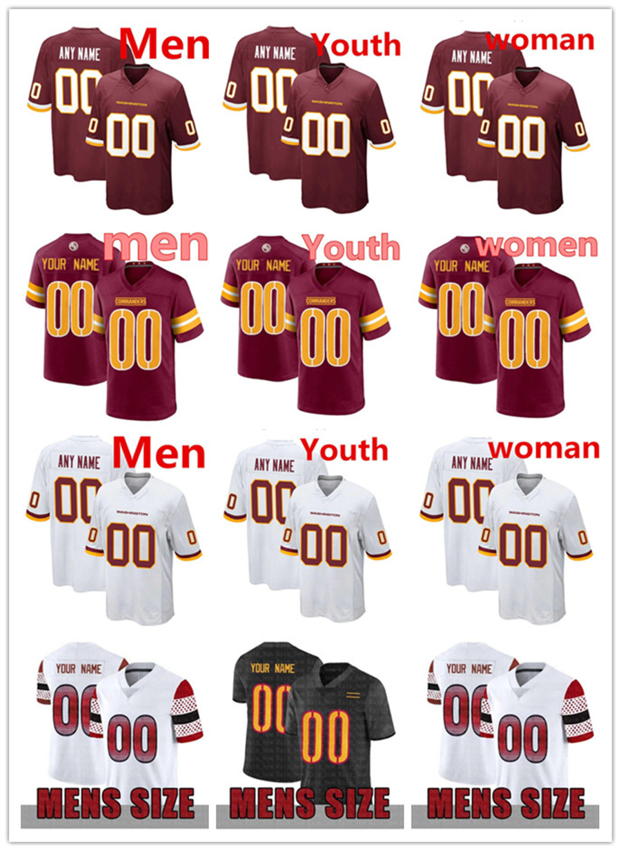 

custom Washington''Commanders''Men women 17 Terry McLaurin 99 Chase Young 11 Carson Wentz 24 Antonio Gibson 1 Jahan Dotson 26 Landon Collins Football Jerseys