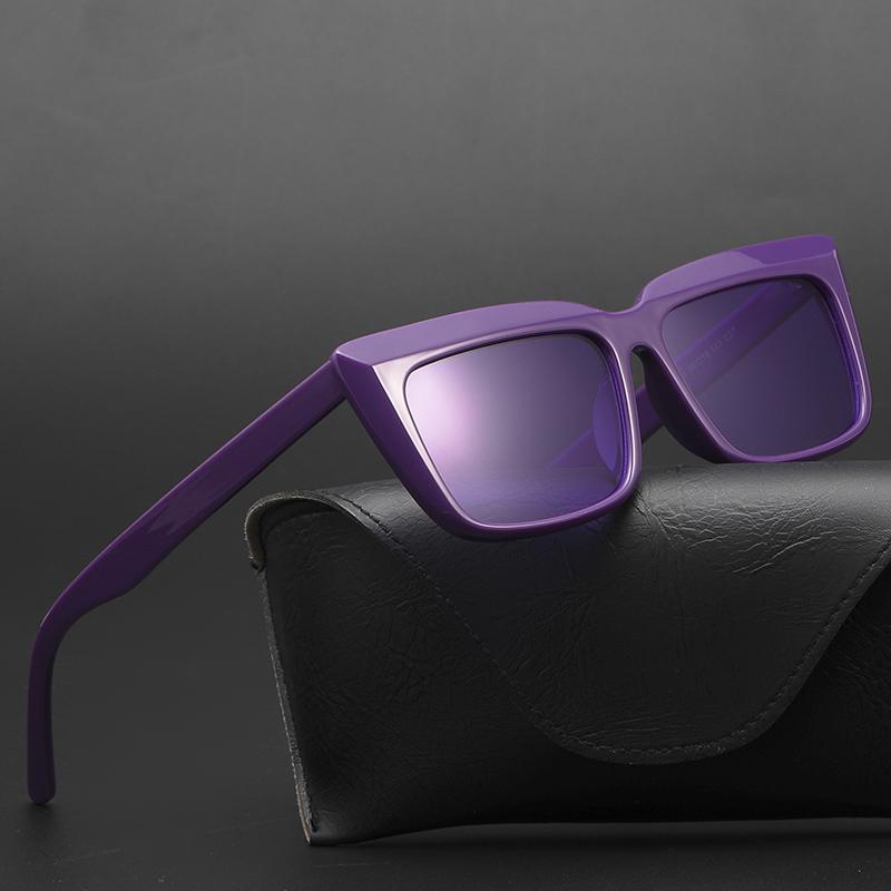 

Sunglasses Fashion Square Gradient Women Luxury Vintage Men Sun Glasses Brand Design Plastic Classic Uv400Sunglasses